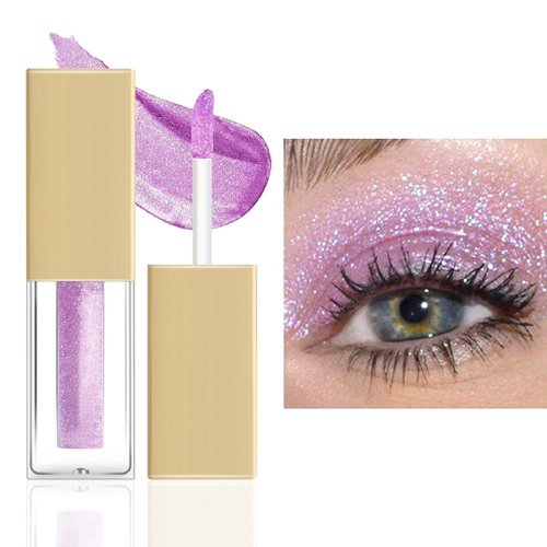 Ingzy Liquid Glitter Eyeshadow, Glitter Eyeshadow for Eye Crystals Makeup, Long Lasting Waterproof Diamond Shimmer Metallic Glitter Eyeshadow 05