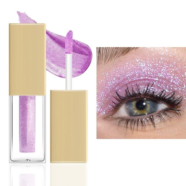 Ingzy Liquid Glitter Eyeshadow, Glitter Eyeshadow for Eye Crystals Makeup, Long Lasting Waterproof Diamond Shimmer Metallic Glitter Eyeshadow 05