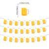 Beer Birthday Banner for Beer Party and Birthday Wedding Party Supplies (Light Yellow)