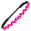 Hipsy Adjustable Non Slip Wave Fashion Printed Sports Headbands for Women 3-pack (Polka Dot Hot Pink/White/Teal)