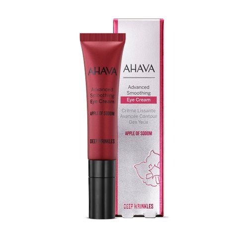 AHAVA Apple of Sodom Advanced Smoothing Eye Cream - Help Recontour & Replump Skin Delicacy and Smoothes Deep Wrinkles around Eyes, Plump-up Eye Hallows, with Volumizing Moisture Effect, 0.5 fl.oz
