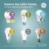 GE LED+ Backup Battery LED Light Bulbs, 8W, Rechargeable Emergency Light for Power Outages + Flashlight, Soft White, A21 (2 Pack)