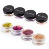 ecofavor Loose Glitter Eyeshadow Set - 2 Multichrome Eyeshadow Powder Pigment, 1 Chameleon Eyeshadow Brush, 1 Liquid Fixer, Holographic Sparkling Eye Shadows Duochrome Makeup