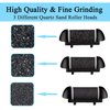 CIVYPRO Extra Coarse 3 Refill Rollers for Electric Feet Callus Remover, Replacement Heads Foot Care Pedicure Tools Pack- 1 Coarse, Regular Gentle, Black