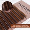 HAICHER Brown Lash Extensions 03 05 07 C D Curl 8-16mm Mixed, Colored Lash Trays for Eyelash Extension (Medium Brown, 0.05 C 8-16mm)