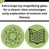 U.S. Toy US Toy One Jumbo 9" Plastic Magnifying Glass, Black
