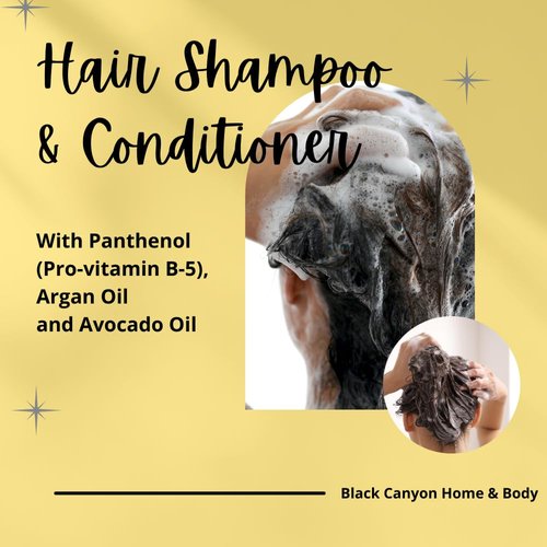 Black Canyon German Chocolate Cake Scented Argan Oil Hair Shampoo and Conditioner Set, 16 Oz