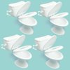 PRETTYLIFE 4PCS Miniature Toilet Seat for 1:12 Mini Dollhouse Bathroom Accessories Micro Landscape Scene Decoration