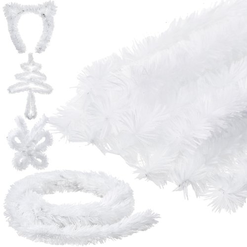 Hotop 39.2FT Pipe Cleaners Craft 30mm Super Chunky Chenille Stems White Extra Thick Jumbo Pipe Cleaners Super Colossal Stems Craft Supplies for Beginners Kids DIY Art Crafts Decorations Make Animals