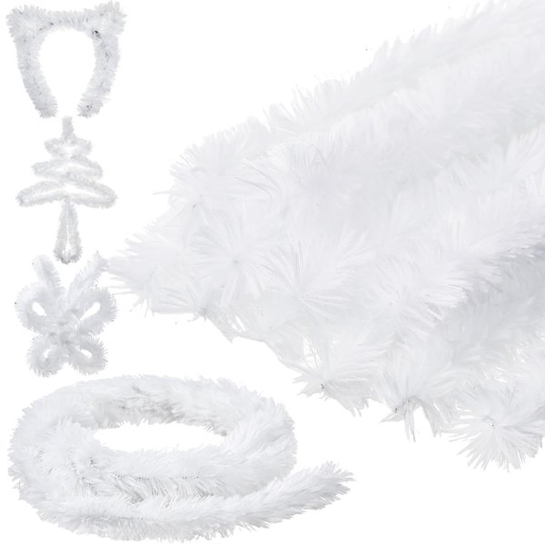 Hotop 39.2FT Pipe Cleaners Craft 30mm Super Chunky Chenille Stems White Extra Thick Jumbo Pipe Cleaners Super Colossal Stems Craft Supplies for Beginners Kids DIY Art Crafts Decorations Make Animals