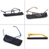 MODFANS Reading Glasses +4.0-4 Pairs Fashion Readers Narrow Frame Spring Hinge for Men Women
