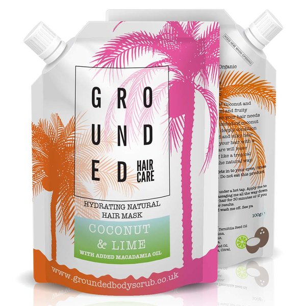Grounded Body Scrub Hair Mask, Coconut and Lime