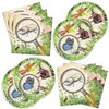 40Pack beetle birthday Party Supplies include 20 plates, 20 napkins for the Beetle party decoration (insect)