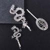 6 Pcs Vintage Dragon Hair Clips Set, Personality Punk Chinese Dragon Hairpin Hair Clamps, 3 Design Metal Hair Bangs Clips Headwear for Women Girls(gold and silver)