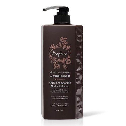 Saphira Mineral Moisturizing Conditioner, Hydrating Deep Conditioner for Dry, Damaged, Bleached and Color-Treated Hair, Sulfate-Free, Paraben-Free, Nourishes and Revitalizes Lifeless Hair, 34 Ounce