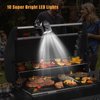 Grill Light, IMAGE BBQ Lights for Grill with 10 Super Bright LED Lights, Adjustable Handle with 360 Degree Rotation, Round & Square Bars Light on Any BBQ Pit, Grill Lights for Cooking and Outdoor Use