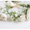 Trepveter Girl Flower Crown Floral Crown Wedding Flower Headband Floral Headpiece Halo Boho Maternity Photo Props Wedding Party Prom White