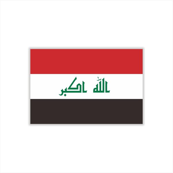 Womaha 30 Temporary Iraq Flag Tattoos Fans Face Tattoo Stickers for Adults Kids Group Activity Props