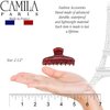 Camila Paris CP3319 French Hair Clip for Women Thick Hair for Long Curly Wavy Hair, Red, Girls Hair Claw Clips Fashion Styling Hair Accessories for Women, Strong Hold No Slip Grip, Made in France