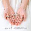 Unicra Bride Wedding Crystal Hair Pins Bridal Rhinestone Hair Pieces Wedding Hair Accessories for Women and Girls Pack of 2 (A-Silver)