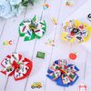 Whaline Back to School Hair Accessories: Colorful Apple Book Blackboard School Bus Grosgrain Hair Clips and Barrettes for Kindergarten First Day