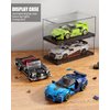 TYCOLE Super Sports Car Building Block Set with Display Case,Speed Race Car Building Kits Construction Toy,Collectible Car Model,Christmas Birthday Gift for Adults and Kids 6 and up(338pcs)