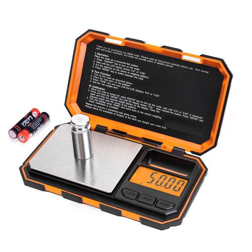 Fuzion Digital Pocket Scale, 200g x 0.01g, 6 Units Conversion Mini Scale with LCD Display, Tare Function for Food, Jewelry, Medicine, Coffee (Battery Included)
