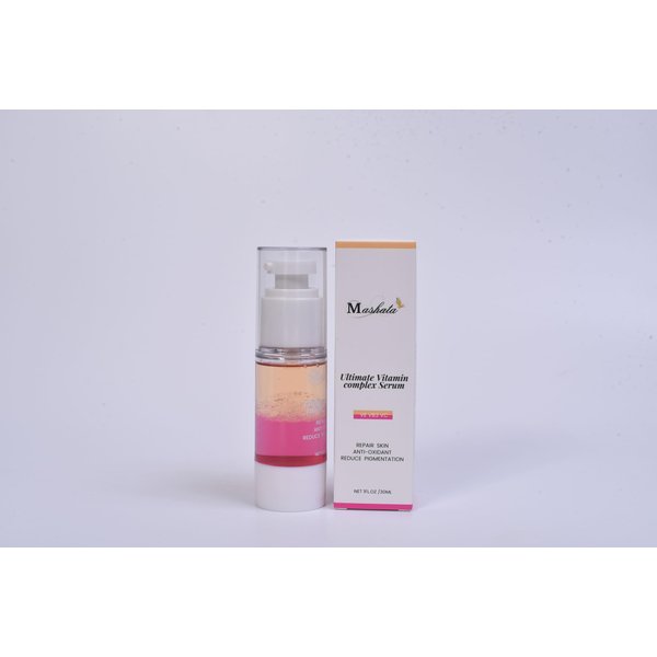 Mashata Ulitimate Vitamin 'C' Complex Facial Serum - 1 Fl Oz | Vitamin C Serum With Niacinamide For Aging, Acne Marks & Bright Skin