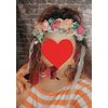 LLinfflr Women Floral Crown Flower Garland Headband Hair Wreath Floral Halo Headpiece Boho with Ribbon Wedding Party Photos