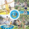 Mademax Upgraded 67" Splash Pad, Sprinkler & Splash Play Mat, Inflatable Summer Outdoor Sprinkler Pad Water Toys Fun for Children, Infants, Toddlers, Boys, Girls and Kids