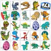 CHARLENT Dinosaur Temporary Tattoos for Kids - 74 Individually Sheets Dinosaur Tattoos for Boys Dinosaur Birthday Party Favors Goodie Bag Fillers