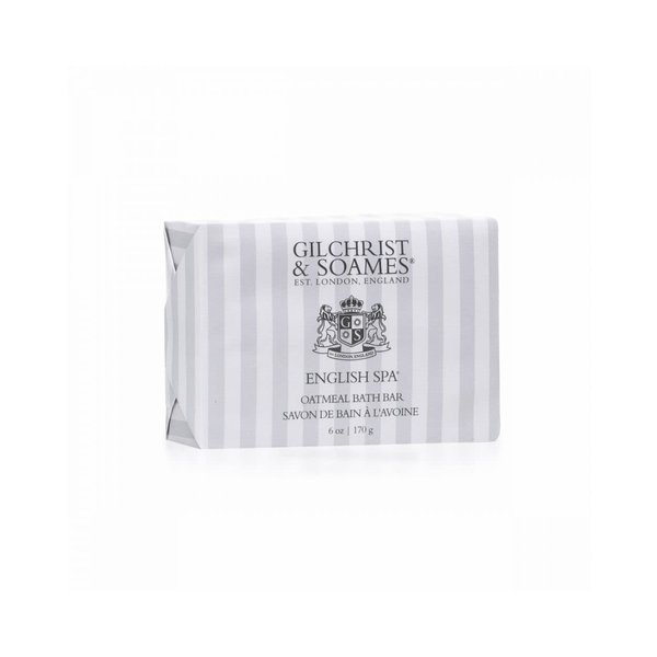 Gilchrist & Soames English Spa Oatmeal Hand and Body Bar Soap - 6oz - Citrus and Herbal Notes, Triple-Milled, Zero Parabens