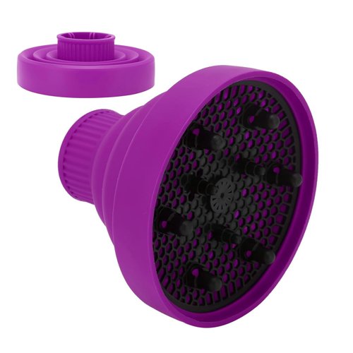 Hair Dryer Diffuser Universal Silicone Hair Dryer Diffuser Portable Travel Folding Hair Blow Dryer Diffuser()