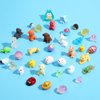 ONEST 50 Pieces Mini Animal Figurines Playset Hand Painted Little Animal Toys Resin Small Animal Figures for Kids Adults