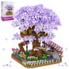 NEWABWN Cherry Blossom Bonsai Tree Mini Micro Building Set, Japanese Sakura Tree House Model Sets for Adults, Flowers House Mini Bricks Building Kit, Creative Gift Toys for Kids 12-14 (2200PCS)