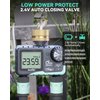 RAINPOINT Water Timer for Garden Hose - Sprinkler Timer with Brass Swivel - Rain Delay/Manual Watering/Automatic Irrigation Controller System Hose Timer Programmable Faucet Timer for Yard, 2 Outlet