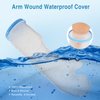 Qinaoco Waterproof Cast Cover Arm Kids, Teen Short Arm Cast Protector for Shower, Shower Sleeve for Arm Cast Bag, Arm Cover for Showering After Surgery Comfortable Watertight Seal Reusable
