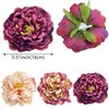3 Pcs Peony Flower Hair Clips 2 in 1 Bridal Flower Brooch Floral Hairpins Wedding Party Headwear Accessories for Women Girls