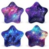 Whaline 40Pcs Galaxy Space Party Paper Plates Star Shaped Disposable Plates 4 Designs Decorative Tableware for Party Supplies Table Decor, 7.1 Inch