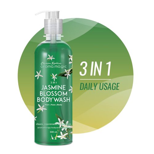 Aroma Magic 3-in-1 Jasmine Blossom Body Wash | Cleanses & Nourishes Hair, Body & Face | Refreshing & Rejuvenating | Revitalize Dull Skin & Hair | 7.44 Fl Oz/220ml
