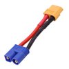 JIECHUN 2Pair XT60 to EC3 Plug Female Male Adapter Connector for RC FPV Drone Car Lipo NiMH Battery Charger ESC