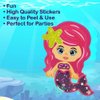 ArtCreativity Make Your Own Mermaid Sticker Set, 24 Sheets, Customizable Mermaid Stickers for Girls, Fun Crafts Classroom Activity, Mermaid Party Favors for Kids, Goodie Bag Fillers, Teacher Reward