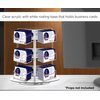 Marketing Holders Rotating Business Card Holder Acrylic Counter Holds 3.5" x 2" Appointment Cards for Studios Galleries Sales and Marketing Professionals Hotels Hospitality Concierge 9 Pocket Clear