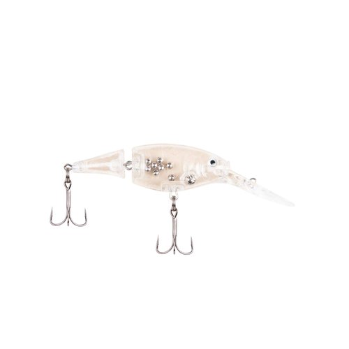 Berkley Flicker Shad Jointed Fishing Lure, Clear, 1/3 oz, 2 3/4in | 7cm Crankbaits, Size, Profile and Dive Depth Imitates Real Shad, Equipped with Fusion19 Hook