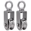 SHINICO Cable Pulley Wheel Stainless Steel, Bearing Inside, Rope Pulley for Pulley System, Gym Equipment, Clothesline, 2 Pack