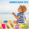 Holady 17 Pcs Beach Toys for Kids- Kids Sand Toys Includes Beach Bucket, Sand Mold, Sand Shovel, Rake,Sand Sifter Shovels,Sand Castle Toys - Sand Bucket and Shovel for Boys and Girls