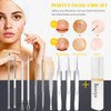 Blackhead Remover Tool, Boxoyx 10 Pcs Professional Pimple Comedone Extractor Popper Tool Acne Removal Kit - Treatment for Pimples, Blackheads, Zit Removing, Forehead,Facial and Nose(All Silver)