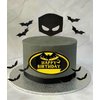 GallaRato Superhero Bat Birthday Cake Topper Happy Birthday Cake Decorations for Hero Themed birthday Party Supplies Bat Birthday Decor