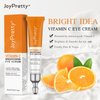 New JoyPretty Vitamin C Brightening Eye Serum,Eye cream,Anti Aging Serum with Vitamin C, Niacinamide and Hyaluronic Acid,Remove for Dark Circles Puffiness Under Eye Bags Fine Line Crow's Feet (1)