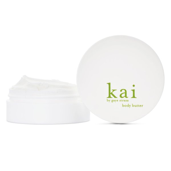 kai Body Butter, 6.4 oz., shea butter, apricot oil, cucumber, scented with the delicously, fresh + clean signature kai gardenia fragrance, vegan, cruelty free, made in the usa